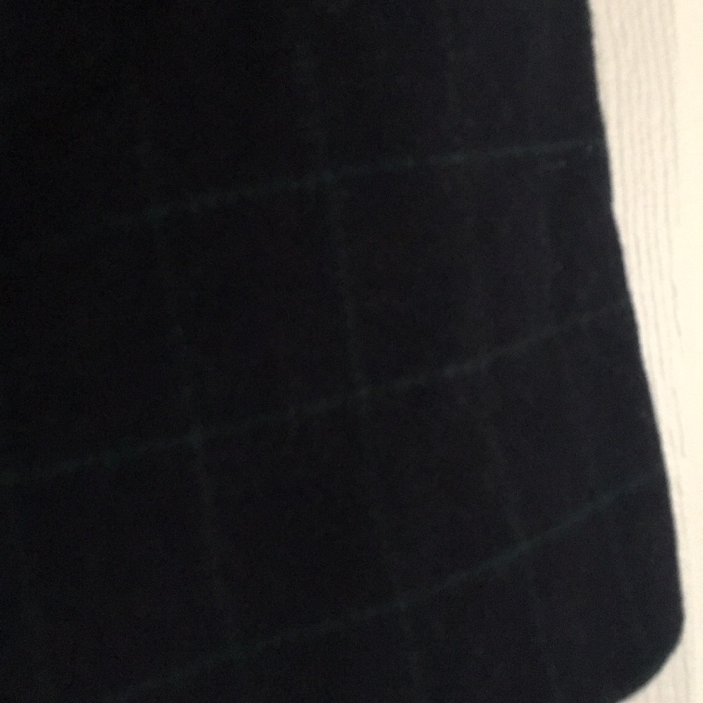 J. Crew Wool Mini Navy Green Skirt - Picture 3 of 3